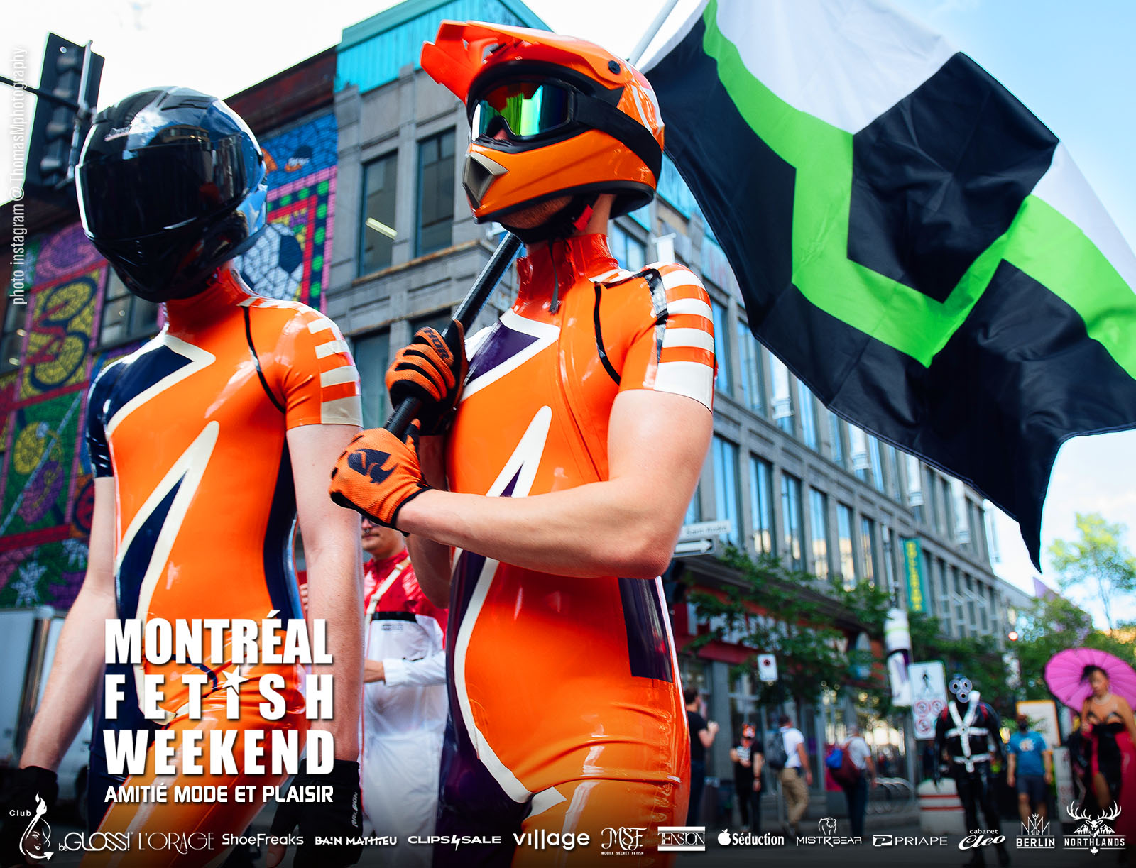 Montreal Fetish Weekend Festival Fashion Latex LGBTQ party event Village Pride