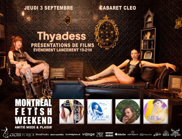 Cabaret Cafe Cleo Cleopatre Thyadess Films Montreal Fetish Weekend Festival Fashion Latex LGBTQ party event